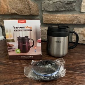 👑Stainless Steel Coffee Mugs with two lids…